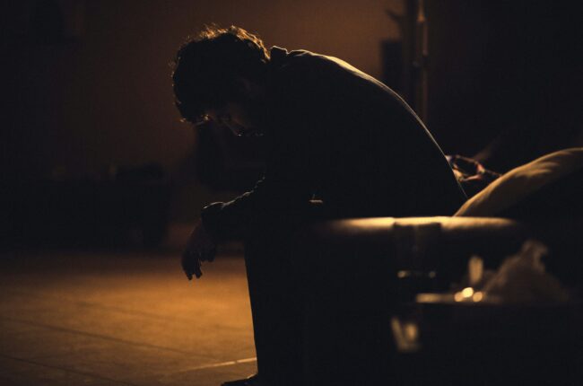 zmęczony mężczyzna